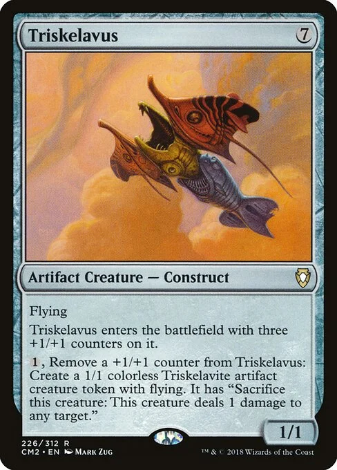 Triskelavus, carta Magic di tipo Artifact Creature — Construct illustrata da Mark Zug