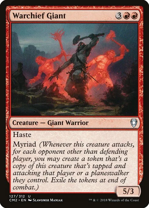 Warchief Giant, carta Magic di tipo Creature — Giant Warrior illustrata da Slawomir Maniak