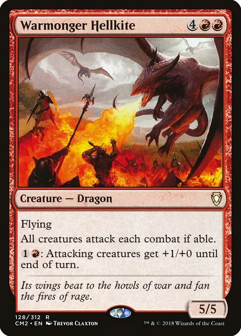Warmonger Hellkite, carta Magic di tipo Creature — Dragon illustrata da Trevor Claxton