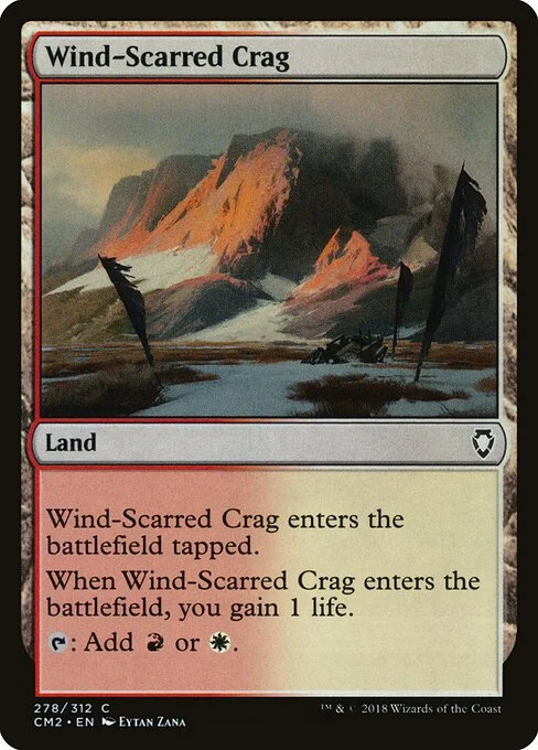 Wind-Scarred Crag, carta Magic di tipo Land illustrata da Eytan Zana