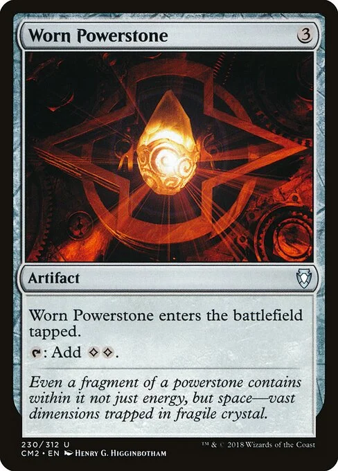 Worn Powerstone, carta Magic di tipo Artifact illustrata da Henry G. Higginbotham