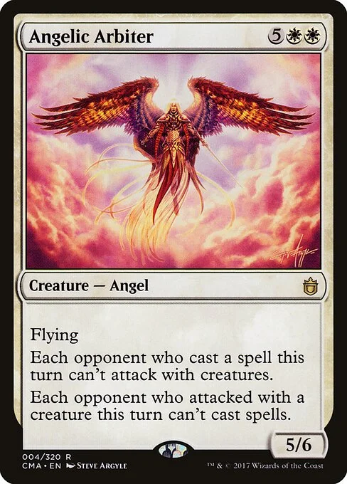 Angelic Arbiter, carta Magic di tipo Creature — Angel illustrata da Steve Argyle