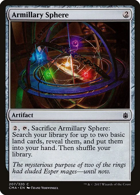 Armillary Sphere, carta Magic di tipo Artifact illustrata da Franz Vohwinkel