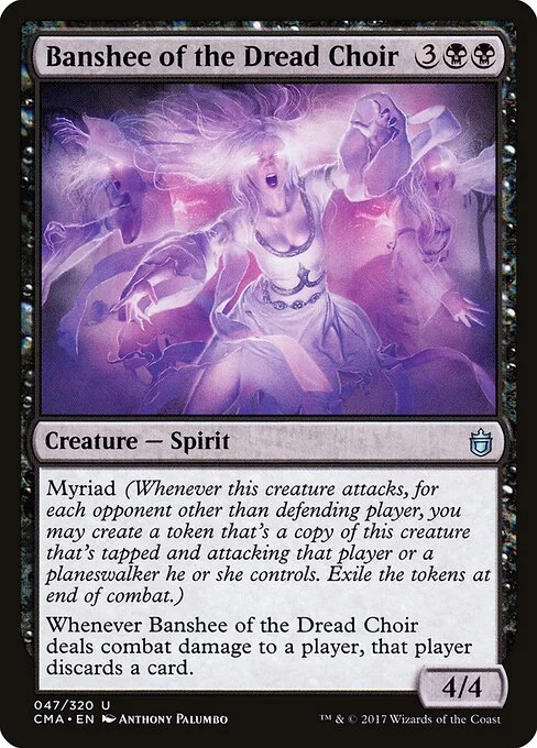 Banshee of the Dread Choir, carta Magic di tipo Creature — Spirit illustrata da Anthony Palumbo