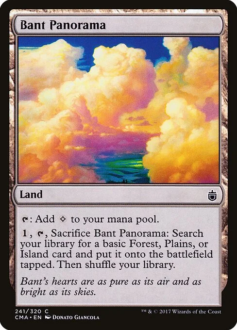 Bant Panorama, carta Magic di tipo Land illustrata da Donato Giancola