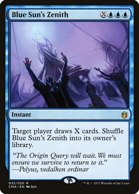 Blue Sun's Zenith, carta Magic di tipo Instant illustrata da Izzy