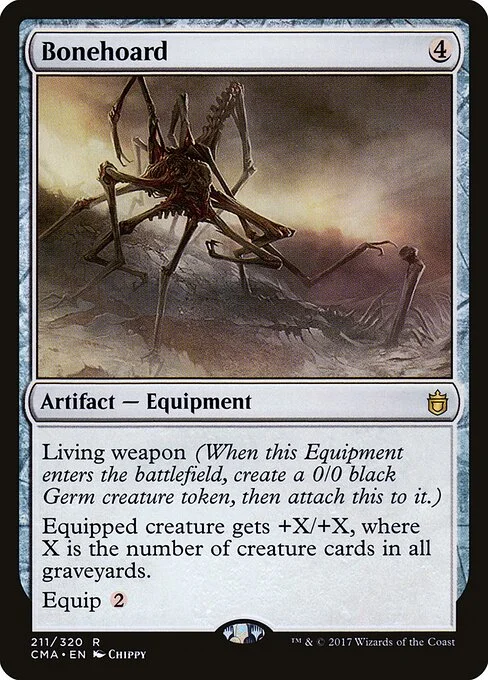 Bonehoard, carta Magic di tipo Artifact — Equipment illustrata da Chippy