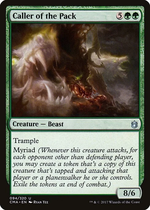 Caller of the Pack, carta Magic di tipo Creature — Beast illustrata da Ryan Yee