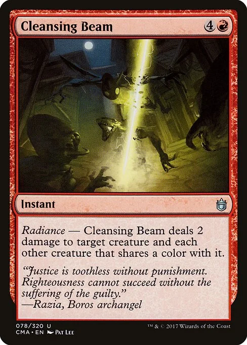 Cleansing Beam, carta Magic di tipo Instant illustrata da Pat Lee