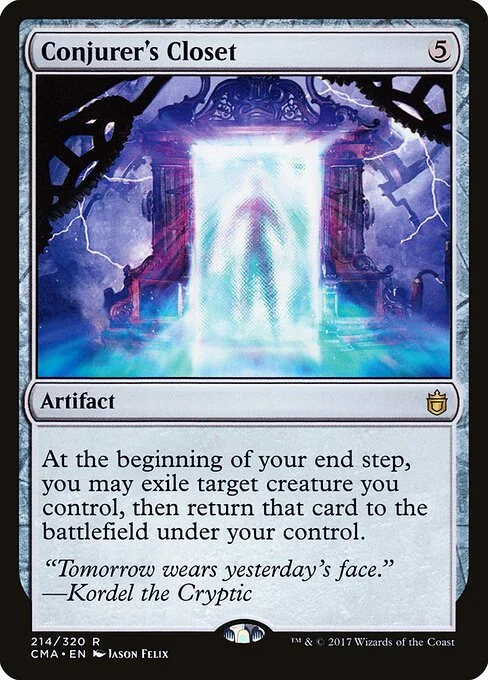 Conjurer's Closet, carta Magic di tipo Artifact illustrata da Jason Felix