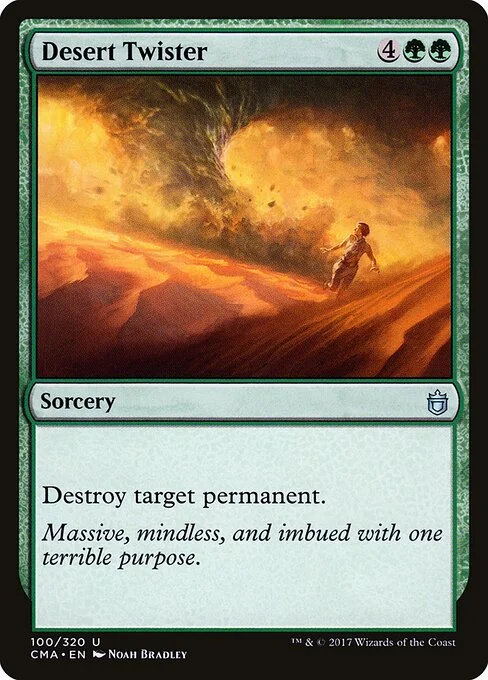 Desert Twister, carta Magic di tipo Sorcery illustrata da Noah Bradley