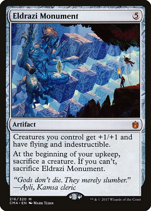 Eldrazi Monument, carta Magic di tipo Artifact illustrata da Mark Tedin