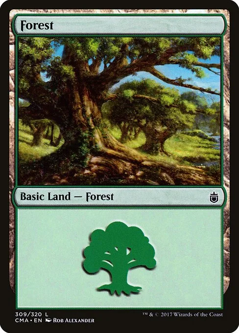 Forest, carta Magic di tipo Basic Land — Forest illustrata da Rob Alexander