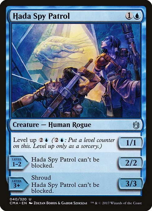 Hada Spy Patrol, carta Magic di tipo Creature — Human Rogue illustrata da Zoltan Boros & Gabor Szikszai