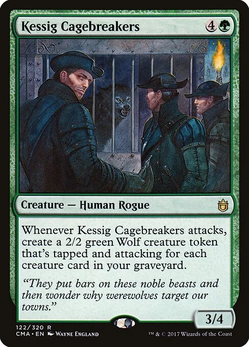 Kessig Cagebreakers, carta Magic di tipo Creature — Human Rogue illustrata da Wayne England