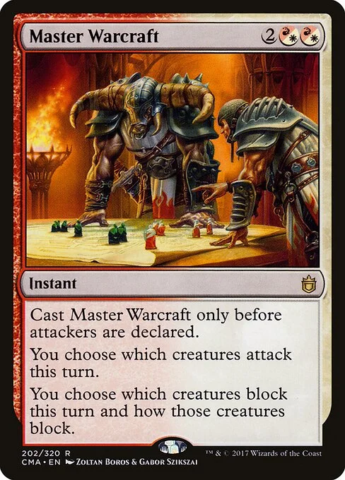 Master Warcraft, carta Magic di tipo Instant illustrata da Zoltan Boros & Gabor Szikszai