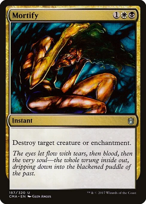 Mortify, carta Magic di tipo Instant illustrata da Glen Angus