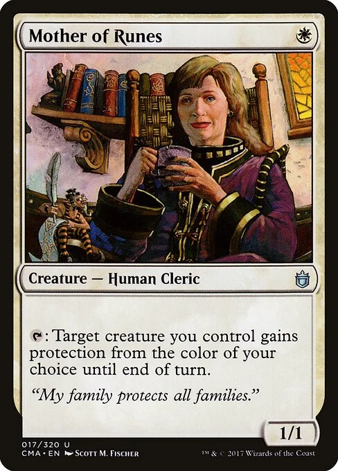 Mother of Runes, carta Magic di tipo Creature — Human Cleric illustrata da Scott M. Fischer