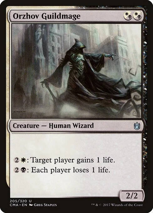 Orzhov Guildmage, carta Magic di tipo Creature — Human Wizard illustrata da Greg Staples