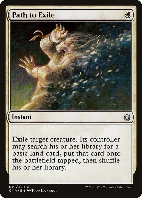 Path to Exile, carta Magic di tipo Instant illustrata da Todd Lockwood