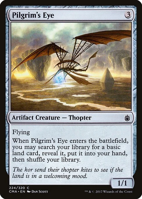 Pilgrim's Eye, carta Magic di tipo Artifact Creature — Thopter illustrata da Dan Murayama Scott