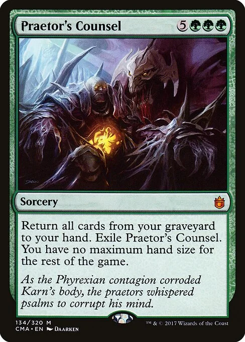 Praetor's Counsel, carta Magic di tipo Sorcery illustrata da Daarken