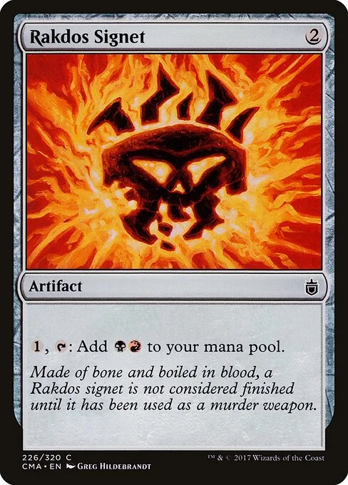 Rakdos Signet, carta Magic di tipo Artifact illustrata da Greg Hildebrandt