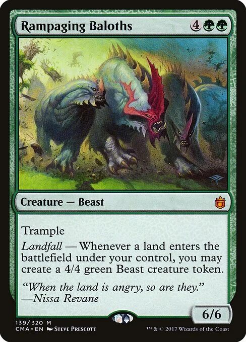 Rampaging Baloths, carta Magic di tipo Creature — Beast illustrata da Steve Prescott
