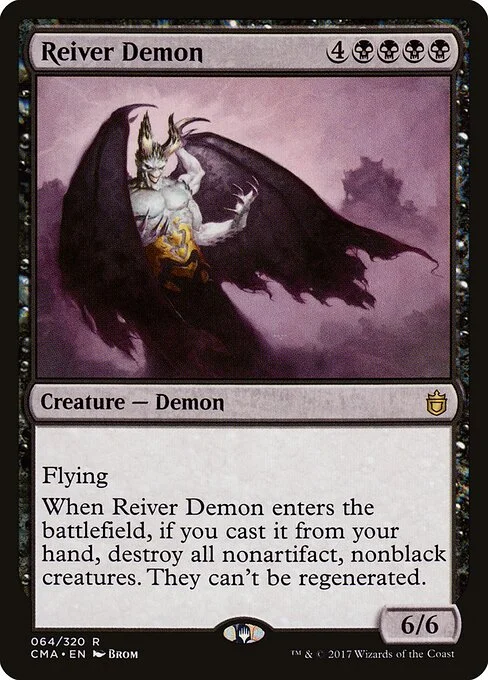 Reiver Demon, carta Magic di tipo Creature — Demon illustrata da Brom