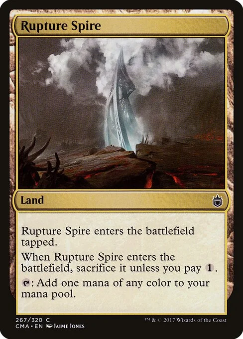 Rupture Spire, carta Magic di tipo Land illustrata da Jaime Jones