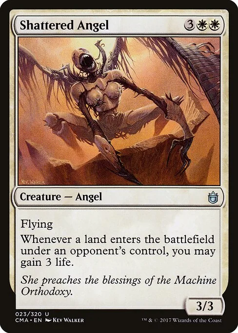 Shattered Angel, carta Magic di tipo Creature — Phyrexian Angel illustrata da Kev Walker