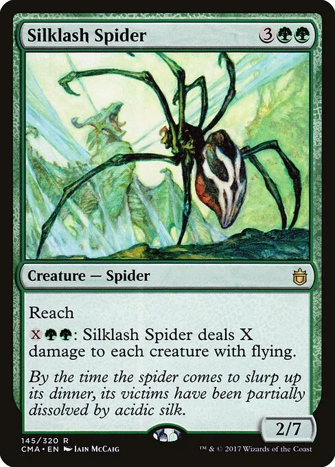 Silklash Spider, carta Magic di tipo Creature — Spider illustrata da Iain McCaig