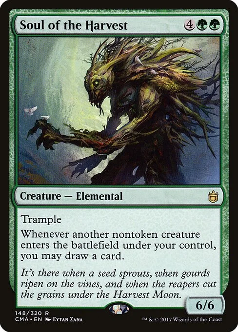Soul of the Harvest, carta Magic di tipo Creature — Elemental illustrata da Eytan Zana
