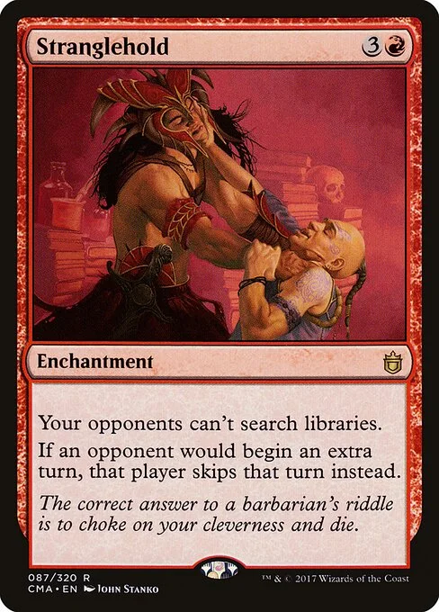 Stranglehold, carta Magic di tipo Enchantment illustrata da John Stanko