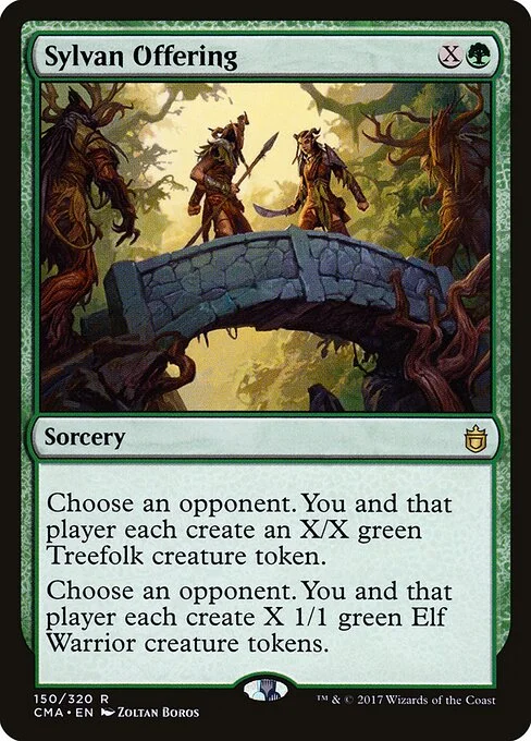 Sylvan Offering, carta Magic di tipo Sorcery illustrata da Zoltan Boros