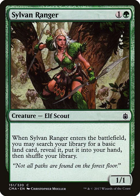 Sylvan Ranger, carta Magic di tipo Creature — Elf Scout Ranger illustrata da Christopher Moeller