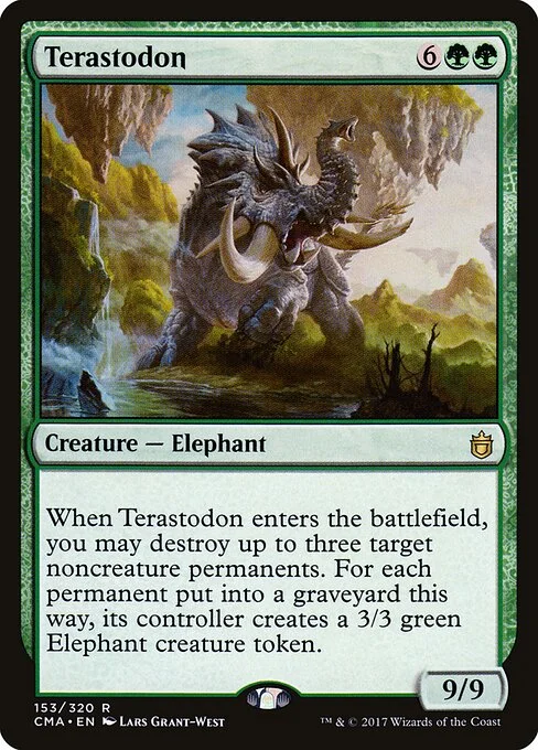 Terastodon, carta Magic di tipo Creature — Elephant illustrata da Lars Grant-West