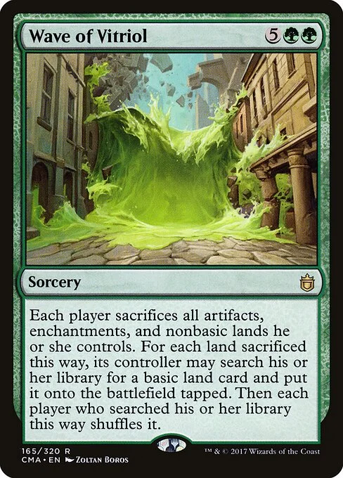 Wave of Vitriol, carta Magic di tipo Sorcery illustrata da Zoltan Boros