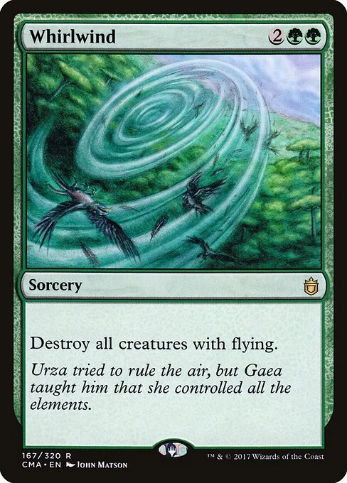 Whirlwind, carta Magic di tipo Sorcery illustrata da John Matson