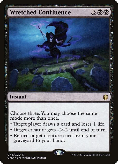 Wretched Confluence, carta Magic di tipo Instant illustrata da Kieran Yanner
