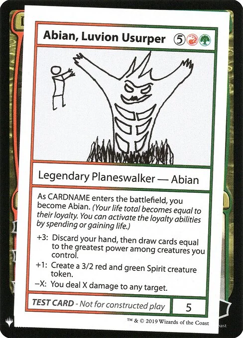 Abian, Luvion Usurper, carta Magic di tipo Legendary Planeswalker — Abian illustrata da James Kooi