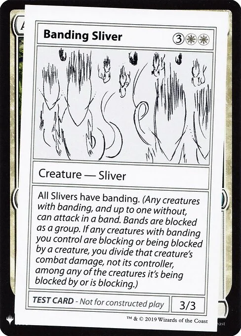 Banding Sliver, carta Magic di tipo Creature — Sliver illustrata da Alicia Mickes