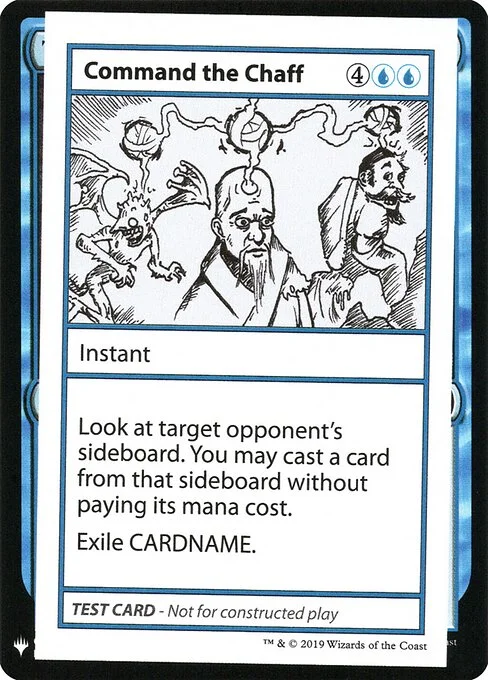 Command the Chaff, carta Magic di tipo Instant illustrata da George Fan