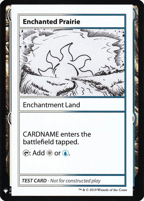 Enchanted Prairie, carta Magic di tipo Enchantment Land illustrata da James Arnold