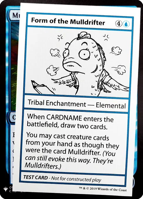 Form of the Mulldrifter, carta Magic di tipo Tribal Enchantment — Elemental illustrata da George Fan