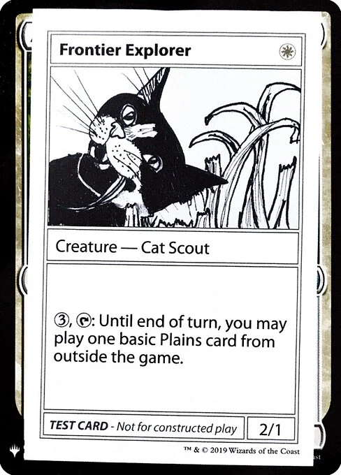 Frontier Explorer, carta Magic di tipo Creature — Cat Scout illustrata da Mary Josberger
