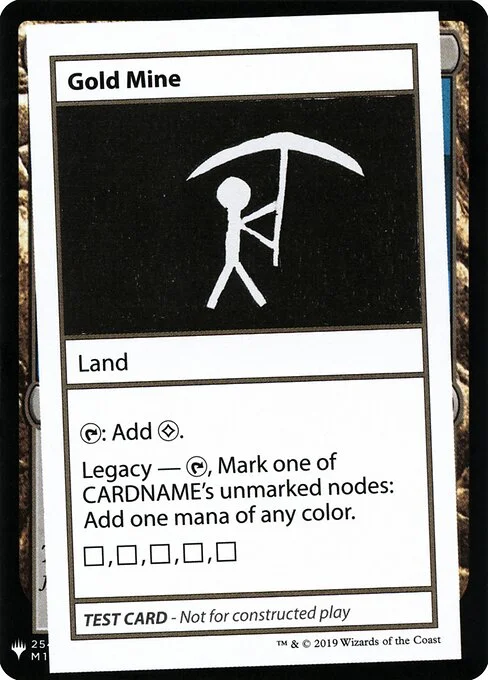 Gold Mine, carta Magic di tipo Land illustrata da Max McCall
