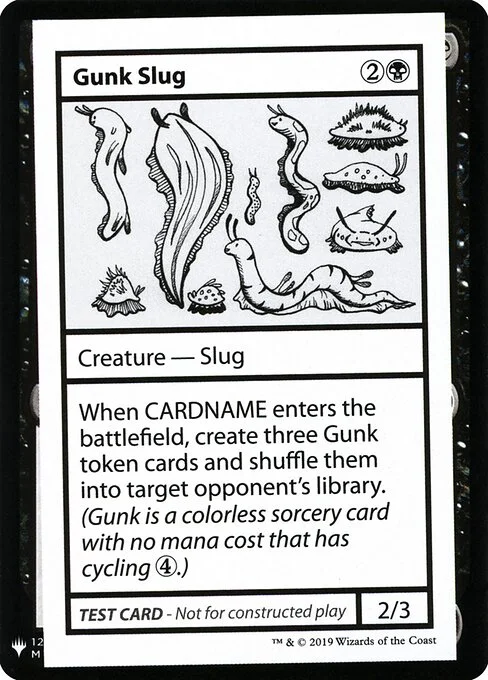 Gunk Slug, carta Magic di tipo Creature — Slug illustrata da Casey Gustafson