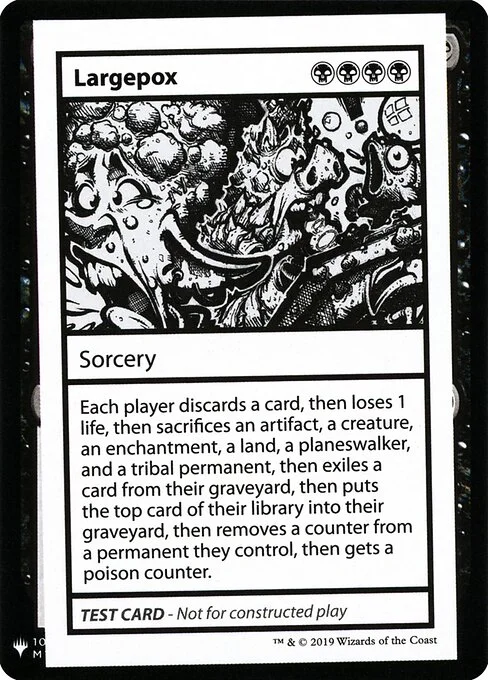 Largepox, carta Magic di tipo Sorcery illustrata da Maxx Marshall