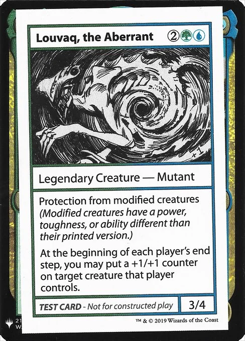 Louvaq, the Aberrant, carta Magic di tipo Legendary Creature — Mutant illustrata da Cynthia Sheppard